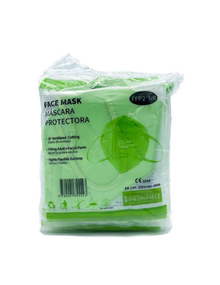 Mascarilla FFP2 MundoSalud CTPL-0020 Verde 25 Unidades ▶️ Tienda CPU