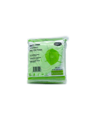 Mascarilla FFP2 MundoSalud CTPL-0020 Verde 25 Unidades ▶️ Tienda CPU