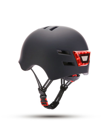 Helmet Youin with LED front and rear Black